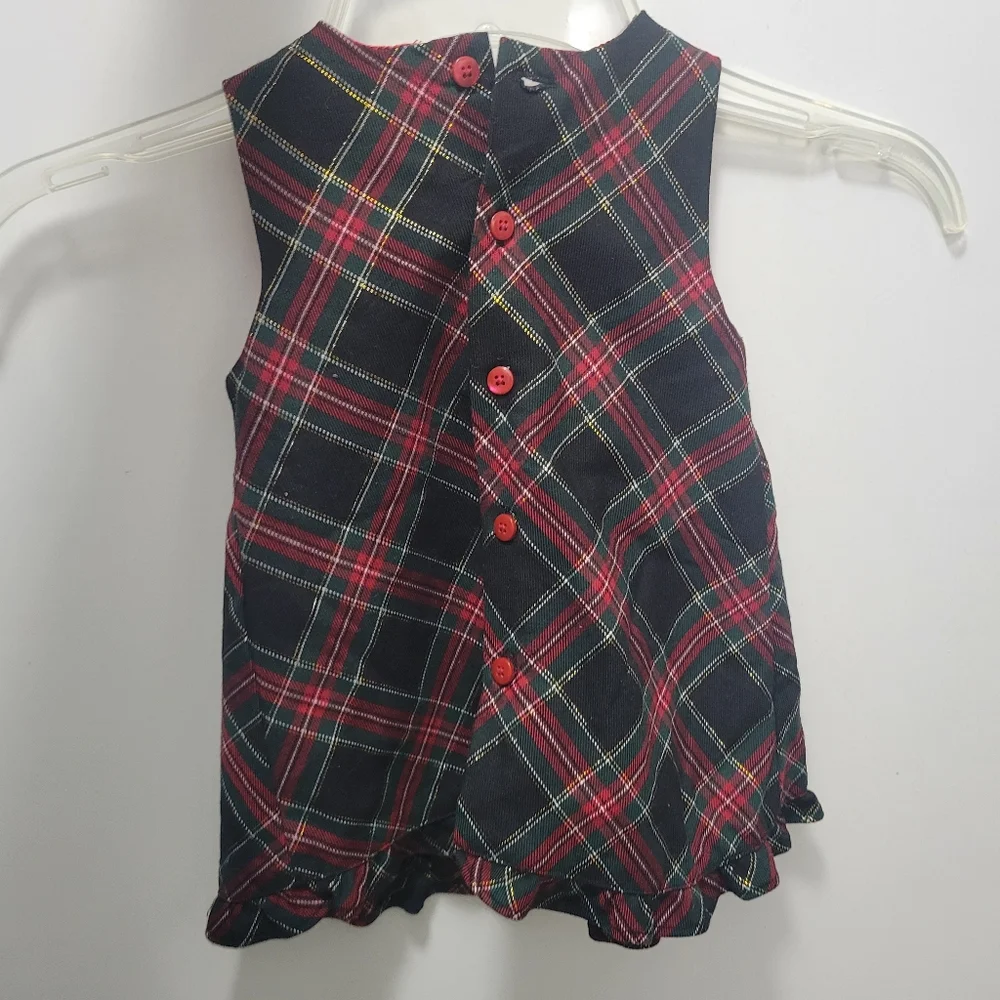 Christmas Holiday Plaid Baby Dress The Children’s Place 3m - 6m